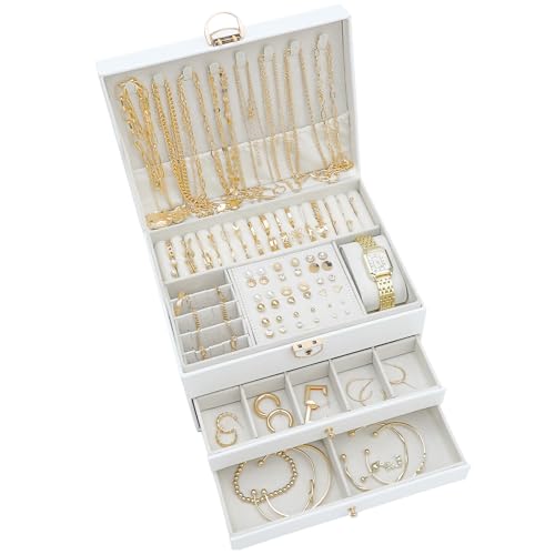 NEWITIN 88 Pieces Gold Jewelry Set for Women Fashion Bohemian Jewelry | Gold Plated Costume Jewelry, Turquoise Jewelry, Necklaces Bracelets Rings Earrings Set for Women Party Daily, Women Gifts - color: Gold
