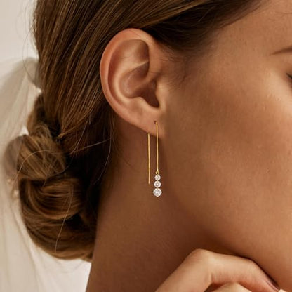 Pearl Earrings for Women Trendy, 14k Gold Plated Freshwater CZ Leaf Pearl Dangle Drop Gold Earrings Lightweight Hypoallergenic Stud Earring Bridesmaid Wedding Gold Jewelry for Women Gifts - style: style 5