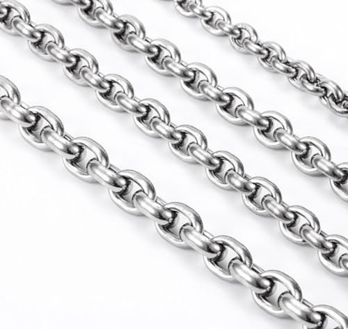 Dog Choker Collar Slip Chain,Stainless Steel Collar for Medium and Large Dogs Heavy Duty,Dog Training Metal Necklace,Silver Hardware (4.0mm,20inch) - size: (4.0mm,20inch)