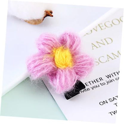12pcs Flower Hair Clips Bobby Pins for Mixed Colors Birthday Headwear Hair Accessories Set Random Color