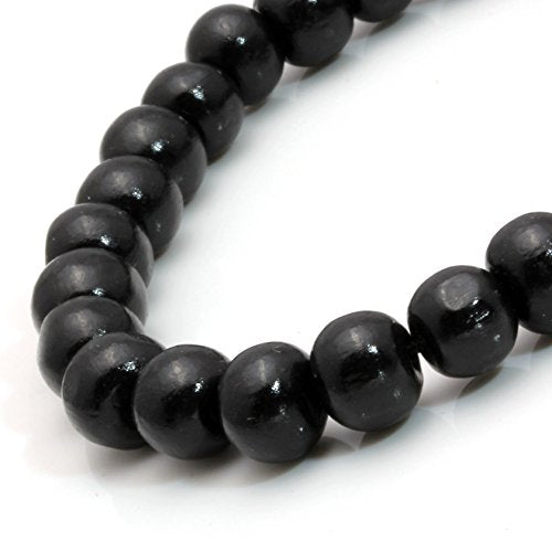 5 Pcs Wooden Beaded Bracelet Bangle for Men and Women Elastic - style: A: 8MM
