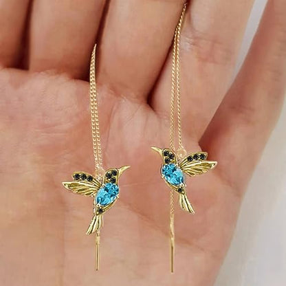 Little Bird Tassel Earrings for Women Animal Drop Earrings Trendy Jewelry - color: E534