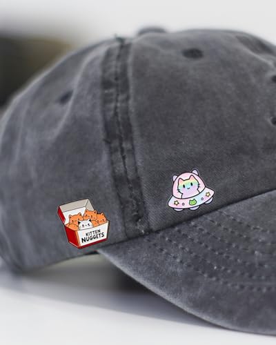 13 Pcs Cute Cat Enamel Pins Set, Funny Kawaii Kitty Lapel Pins with Rubber Backs, Collectible Animal Badges in Gift Box for Backpacks, Jackets, Hats, Tote Bags & Lanyards