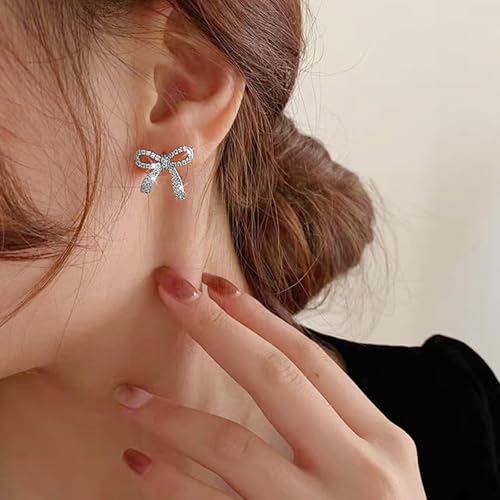 Bow Earrings Red Earrings for Women Dangle Cute Earrings Red Stuff Jewelry Outfits Accessories Gifts for Girls - color: B3:2 Paris bow earrings