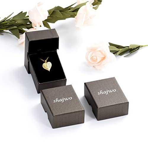 shajwo Cremation Heart Urn Necklace Ashes Jewelry for Women Men Keepsake Pendant Memorial Locket Ash Holder - color: Wing-Customize