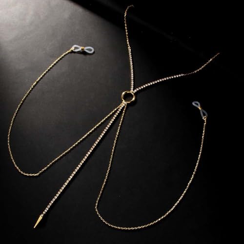Rhinestone Fake Nipple Rings Body Chain for Women Crystal Tassel Bra Chest Chain Non Piercing Nipple Noose Body Chains Jewelry Sexy Summer Beach Bikini Body Jewelry - color: Silver