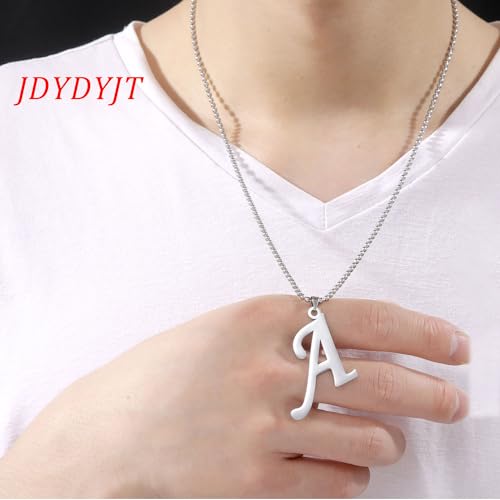 Stainless Steel Initial Letter Connector Charms Alphabet Pendant Diy Craft for Jewelry Making Necklaces Bracelets Keychain - color: Stainless Steel A