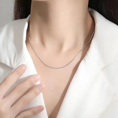 925 Sterling Silver Snake Chain 1MM 1.5MM 2MM 3MM Round Flexible Italian Snake Chain Necklace for Women Men 18, 20, 22, 24, 26 Inch - color: 2mm, size: 24 inches