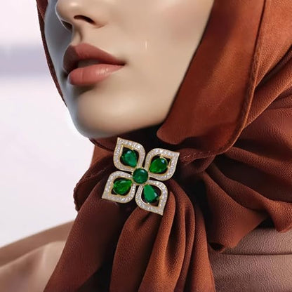 SYWDUDUCLT Fashion Elegant Brooches for Women Brooch, Suitable For Party And Daily Wear On Many Occasions - style: FourLeafFlower