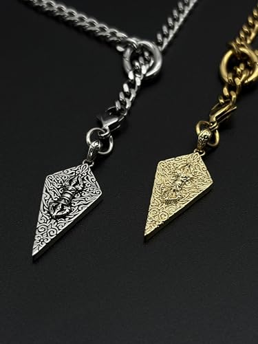 18K Gold Plated Knight's Shield Slip Chain for Women - color: 18KGold-Plated, size: 27''