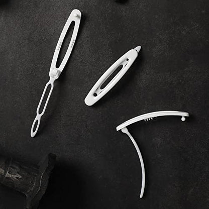 12pcs Hair Barrettes Set for Women and Girls, Hair Clips for Thick Thin Fine Hair, Non-metal Hair Accessories, Non-Slip Grip Handmade Snap Hairpin, BPA Free - color: SN11