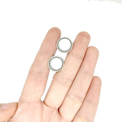 HEKEUOR Ear Tunnels Stretching Kit Stainless Steel Gauge Plugs Set Single Flared Stretching Kit 00g 7/16 1/2 9/16 5/8 3/4 7/8 1 Inch - style: 1/2" (12MM)