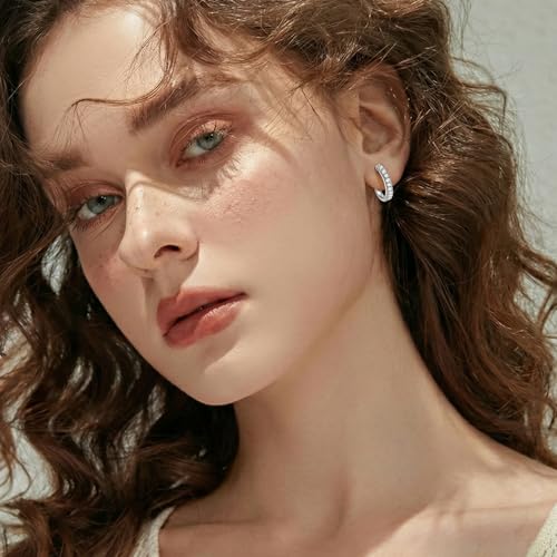 1 Pair Clip On Hoop Earrings Silver Invisible Clip On Earrings Non Pierced Small Adjustable Lightweight for Women