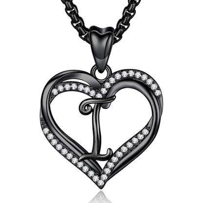 INFUSEU Unique Initial Necklaces for Women Girls Small Heart Letter Jewelry, Meaningful Personalized Gifts - style: I