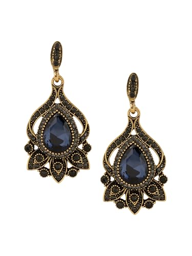 Christmas Halloween Red Heart Shaped Pattern Alloy Earrings, Gothic Antique Style Jewelry for Women - style: Earrings EARR.002
