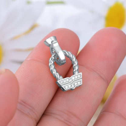 925 Sterling Silver Double Opening Lobster Clasp, Necklace Bracelet Anklet Jewelry Extender Clasp for DIY Jewelry Making (Style 11) - style: style 11
