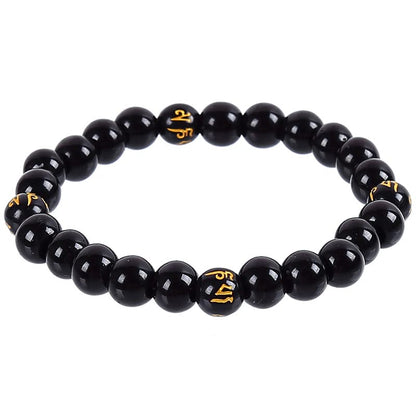 COLORFUL BLING Handmade Wooden Prayer Beaded Bracelet for Men Women Tibetan Buddhist Meditation Mala Beaded Stretch Bracelet Bangle Wood Jewelry - color: 12pcs