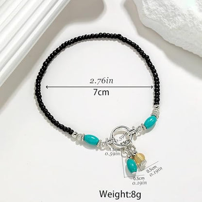 Starfish Shell Anklet Bracelets for Women, Boho Beaded Shell Anklet Set, Beach Vacation Foot Jewelry, Layered Summer Beachy Anklets - color: A1