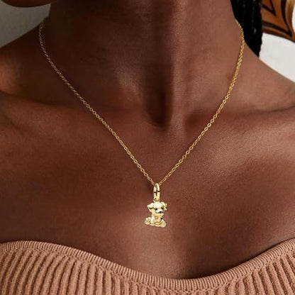 925 Sterling Silver Charms fits Bracelets and Necklace Pendant Bead Charms Jewelry Gift for Women Family Friends - style: Gold Dog Charm