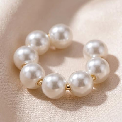 2-Piece Faux Pearl Ear Cuff Set, Non-Pierced Clip On Earrings for Women, Ear Jewelry, Lightweight Ear Accessories for Daily Outfit, Gift