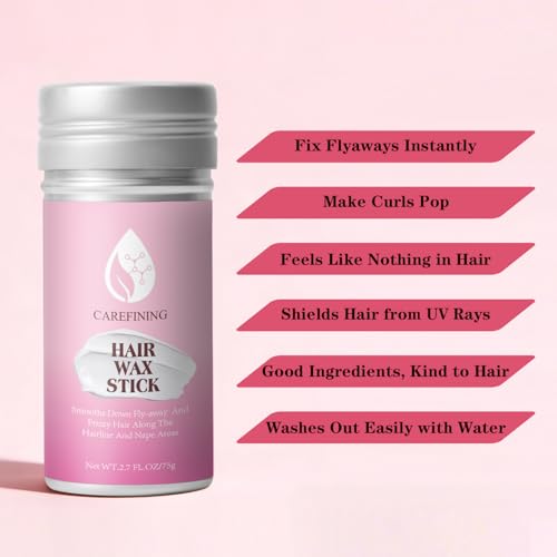 Hair Wax Stick - Strong Hold & High Shine - Styling Stick for Men with Easy Application - Lightweight & Non-Greasy Formula - Matte or Glossy Finish