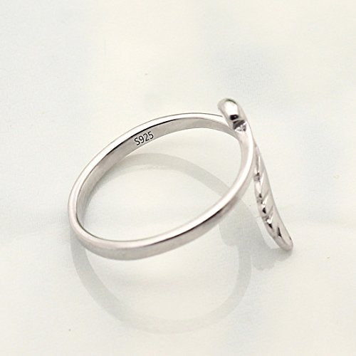 lauhonmin 3pcs S925 Sterling Silver Open Rings Set Finger Ring Joint Ring Toe Ring Beach Jewelry Gifts for Women Adjustable - color: Style A