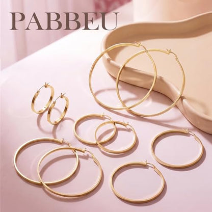 925 Sterling Silver Hoop Earrings Silver Hoops Earring Large Hoop Earrings | Jewelry for Her Gift Large Silver Hoop Earrings Hypoallergenic Thin Hoop Earring for Women Sensitive Ears 20/30/40/50/60/70mm - color: 30mm Gold