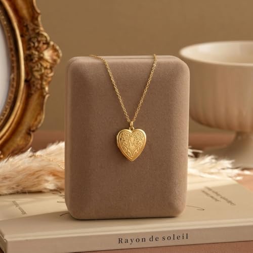 Gold Initial Heart Letter Pendant Necklace Jewelry for Women | 14K Gold Plated Fashion Waterproof Statement Cute Necklaces Dainty Personalized Name Friendship Couple Gifts for Women - color: Initial M