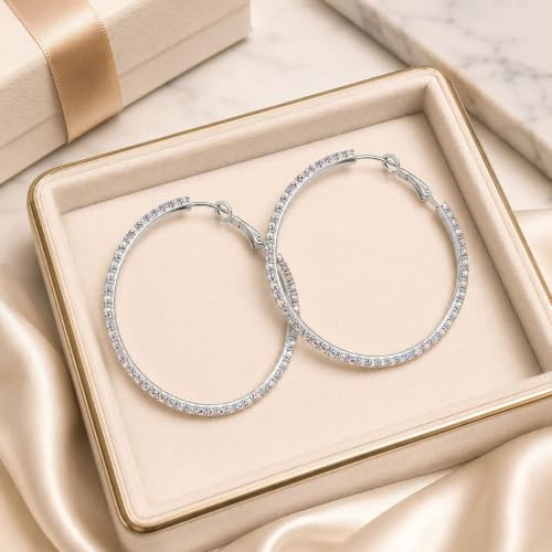 Big Chunky Gold Hoop Earrings for Women Beaded Large Statement Earrings Lightweight Fashion Jewelry Daily Wear Party Gift - color: F3:Colorful 6.5cm