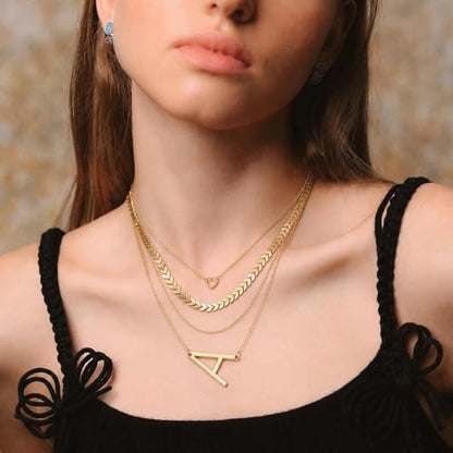 Vintage Gold Layered Necklaces for Women, 3-Piece Chunky Cuban Link & Paperclip Chain Set, Trendy Coin Pendant Choker Stack, Hypoallergenic Jewelry Gift - style: Gilt - Number