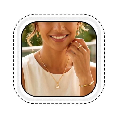 Gold Jewelry Sets Dainty Statement Necklace Earrings Bracelet Ring Set Formal Costume Jewelry for Women