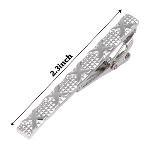 4 Pcs Stainless Steel Tie Clips for Men Classic Tie Bar Clip for Formal Business Wedding Party Fathers Day Gift - style: Class2