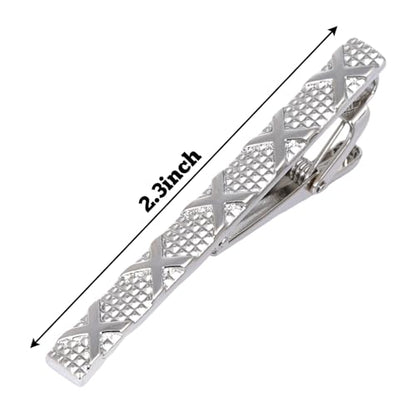 4 Pcs Stainless Steel Tie Clips for Men Classic Tie Bar Clip for Formal Business Wedding Party Fathers Day Gift - style: Class2