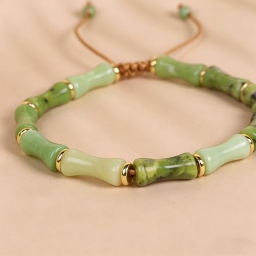 7 Chakra Bracelet Bohemian Handmade Leather Wrap Healing Protection Natural Stone Yoga Beaded Bracelets Boho Friendship Jewelry - color: Green