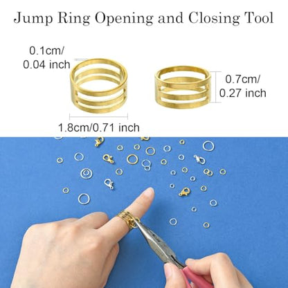 1188PCS Jump Rings for Jewelry Making Kit, Jump Rings and Necklace Clasps with Pliers Tools for Jewelry Making Supplies and Necklace Repair (Set B) - color: Set B