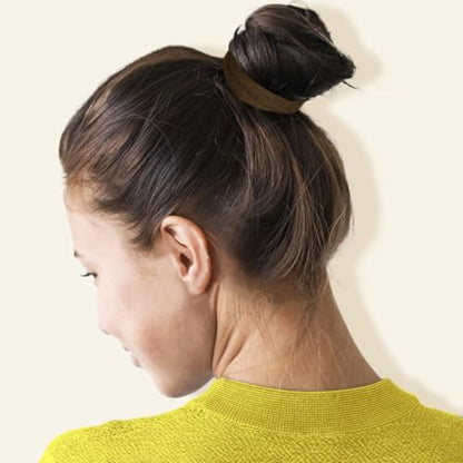 IKOCO 150PCS Hair Ties for Women, No Damage, Brown | Cotton Ponytail Holders, Value Pack, Seamless Elastic, No Breakage, No Crease, Durable Hold, for Thick & Curly Hair - color: Brown