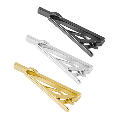 Tie Clips for Men 3Pcs Tie Bar Clip Set Personalized Gifts Suitable for Wedding Anniversary Business - style: 3pcs aeroplane