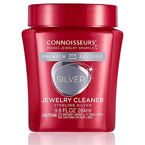 CONNOISSEURS Premium Edition Jewelry Cleaner, Value Size 9.6oz - Pick from Fine, Silver or Delicate Jewelry Cleaner - style: Silver Cleaner Premium - 9.6 Ounce