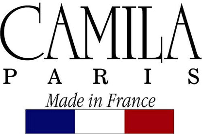 Camila Paris CP3228 French Hair Clip for Women, Narrow, Strong Hold Grip Double Teeth Girls Hair Claw Clips Jaw, Fashion Durable Styling Hair Accessories for Women, Made in France - color: Red 3.25"