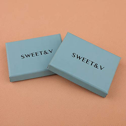 SWEETV Cubic Zirconia Stud Earrings, 8mm Round Cut, Rhinestone Hypoallergenic Earrings for Women & Girls | 9mm Round Cut Hypoallergenic 925 Sterling Silver Stud Earrings for Bridal Bridesmaid Prom Weddings Parties,Silver - color: 01.Silver