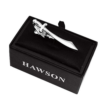 HAWSON 2 inch Tie Clip for Men-Novelty Sport Necktie Bar Clip,Tie Pin,Special Interesting Gift for Men - style: Scimitar