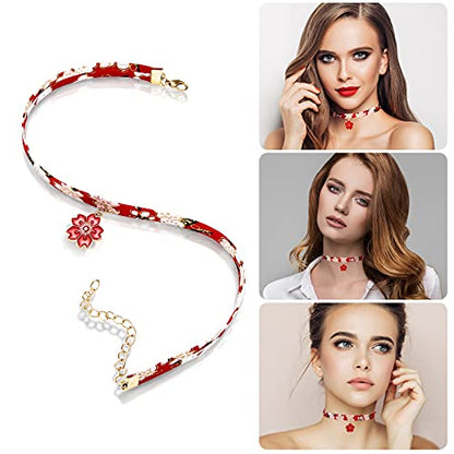 K&Q 30PCS Black Classic Gothic lace Velvet Pendant Necklace Chain Henna Chokers Necklaces Stretch Elastic for Women and teenagers