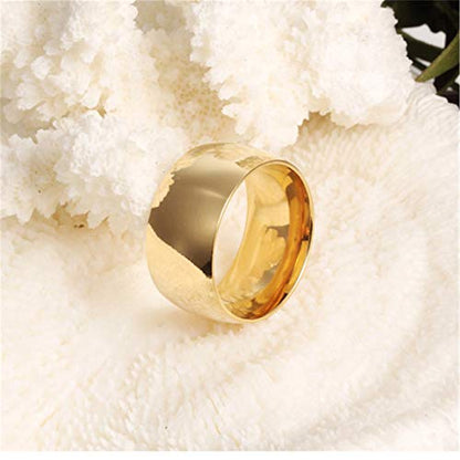 Fashion Month Mens 12mm Classic Black Tungsten Carbide Ring Wedding Engagement Domed High Polished Wide Smooth Band