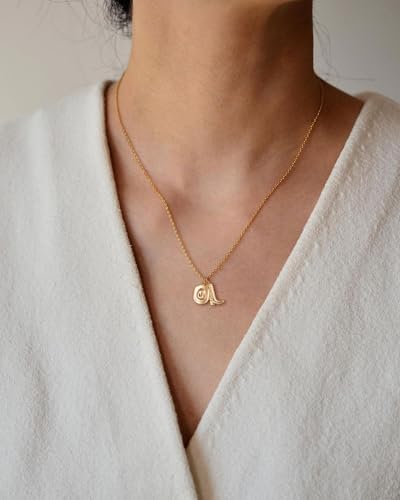 Dainty Gold Necklace: 14k Gold Plated Dianty Boots Bow Sun Moon Horse Evil Eye Conch Seahorse Necklace for Women 16.5"+2" - color: Hat Boot