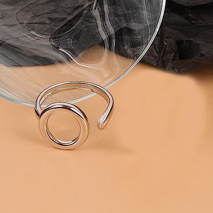 925 Sterling Silver Rings Handmade Rings Adjustable Open Teardrop Rings Waterdrop Ring for Women - color: Color 6