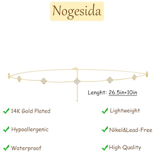 14K Gold Plated Waist Chain for Women, Layered Belly Belt Chains Beach Waist Beads Chain Waterproof Body Chain Summer Jewelry Accessories for Women - style: GD-4