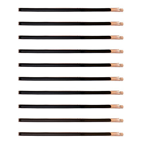 Yishenyishi Pack of 10 Curved Jumbo Bobby Pins,Hair Clips (Black-10pcs) - color: Black
