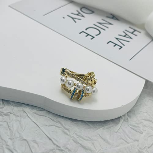 Pearl Ear Cuff Earrings for Women 14K Gold Ear Cuffs for Non Pierced Ears Cartilage Earrings - style: Pearl2
