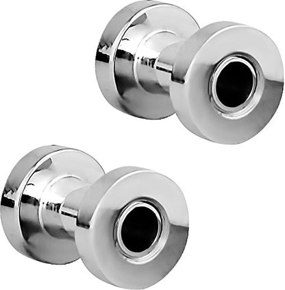 Forbidden Body Jewelry 1.2mm - 16mm Surgical Steel Ear Gauges Screw Fit Tunnels, Tunnel Plug Earrings Sold as a Pair - style: 4mm (6 Gauge)
