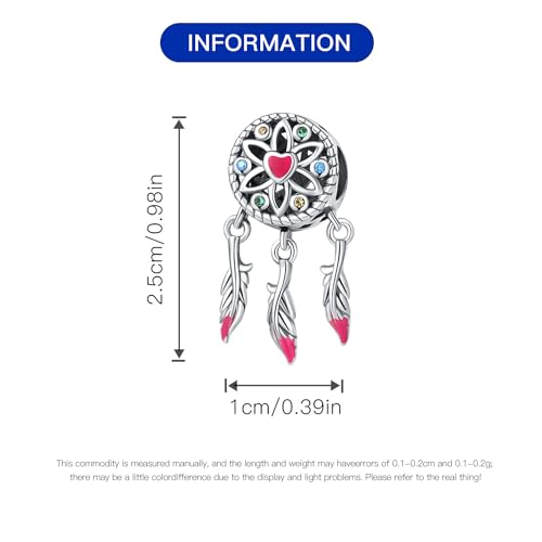 925 Sterling Silver Charms for Bracelets and Necklace Religious Cross Pendants Praying Hands, Bible, Virgin Mary, Jesus, Church Bead Jewelry - color: Heart - Feather Charms